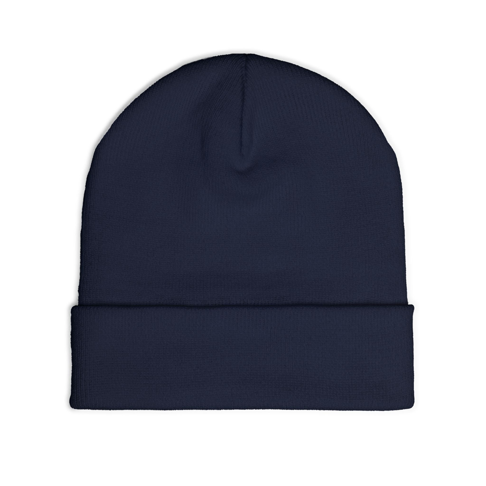Embroidered "Whiskey River" Knit Beanie - Cozy Winter Hat with Distressed Logo