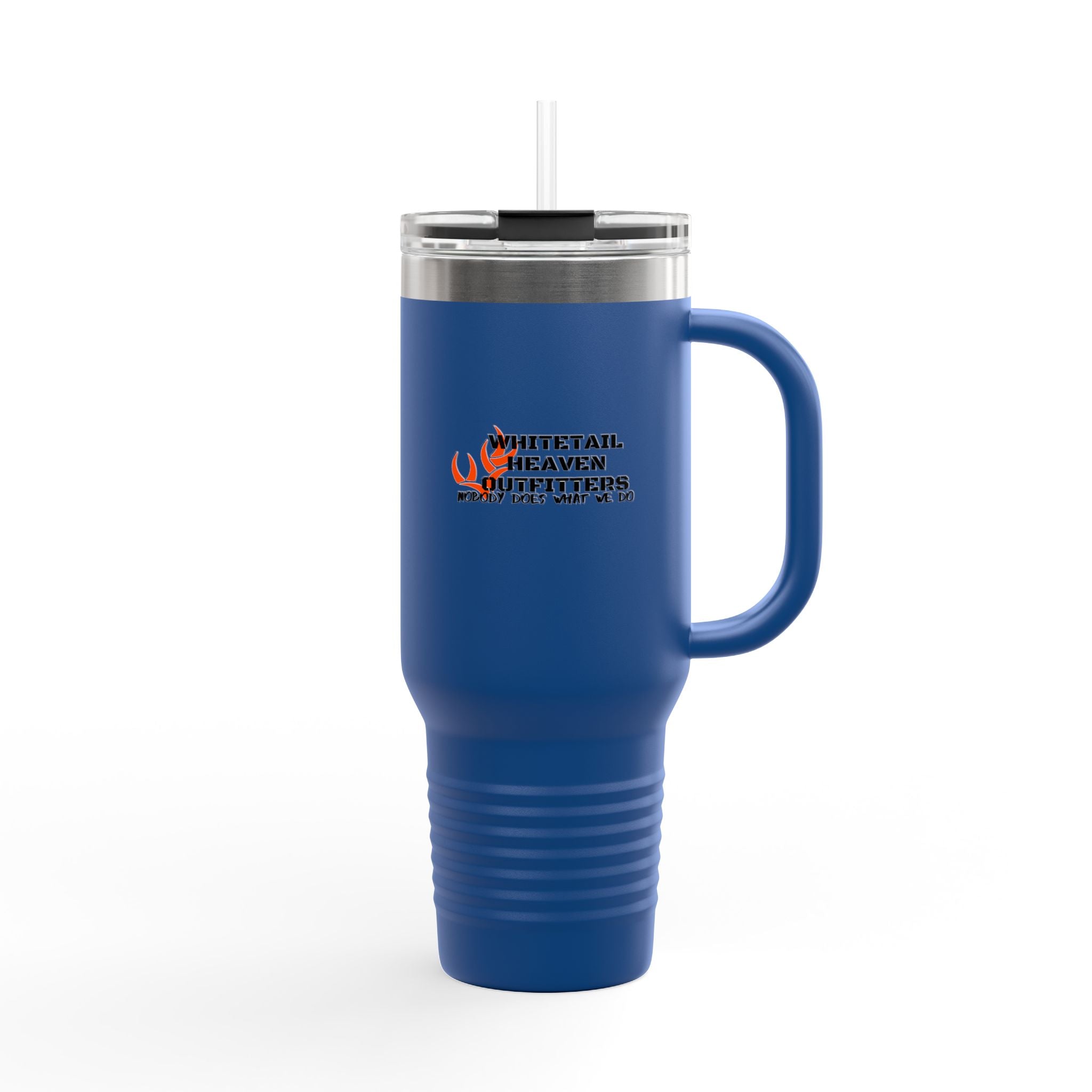 40oz Insulated Travel Mug – Whitetail Heaven Outfitters Logo Tumbler