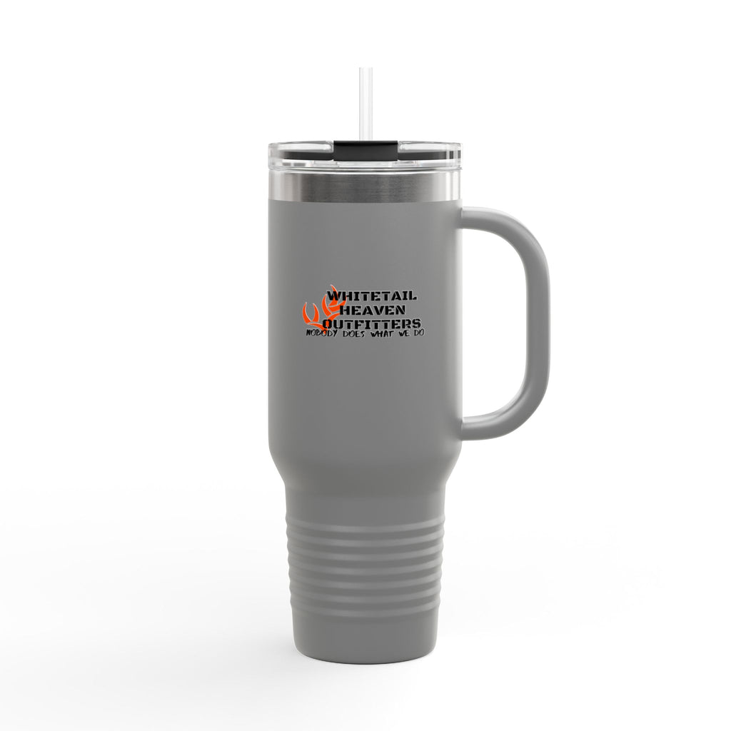 40oz Insulated Travel Mug – Whitetail Heaven Outfitters Logo Tumbler