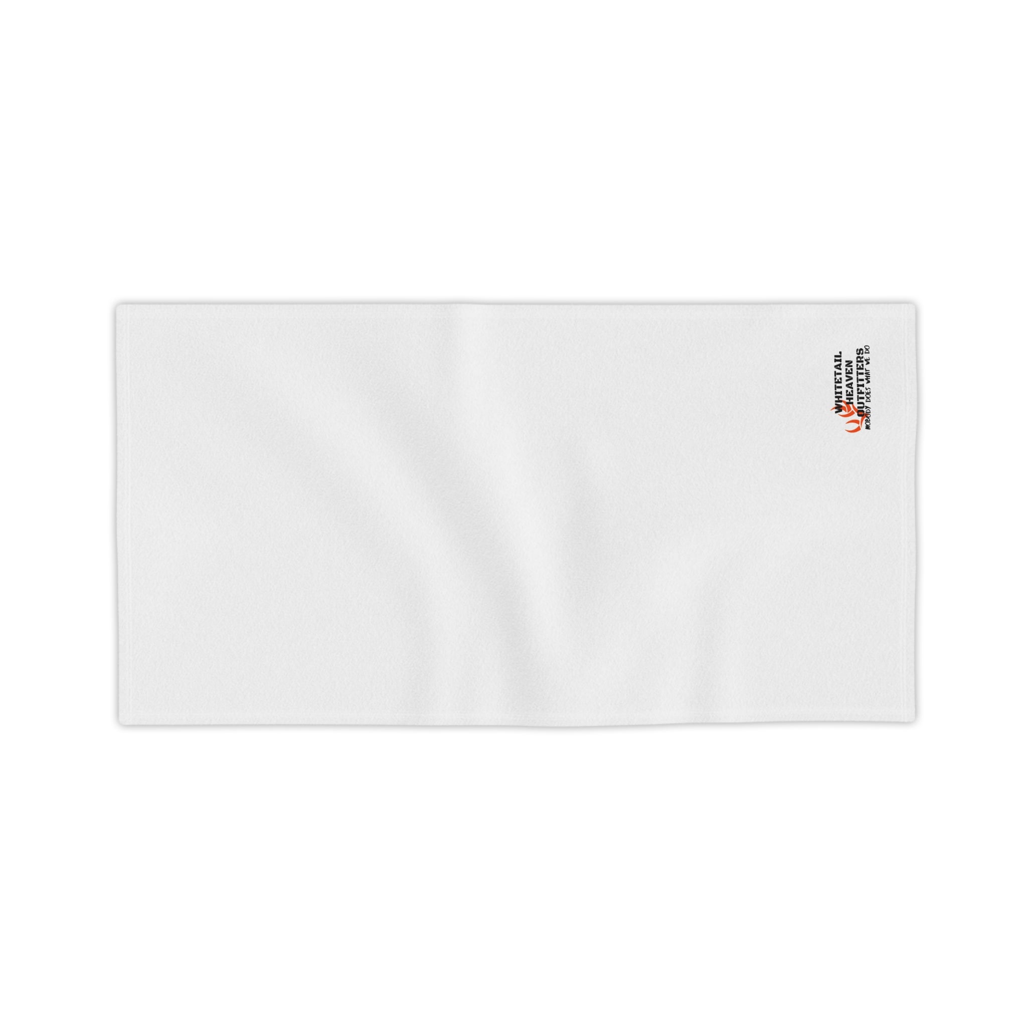 Beach Towel — Minimal Logo White Beach Towel (Small Corner Branding)