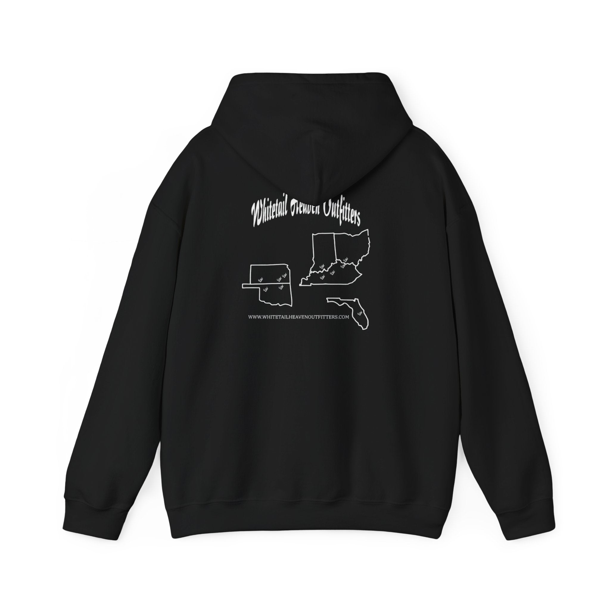 Whitetail Heaven Outfitters Hoodie — Hunting Brand Logo Pullover