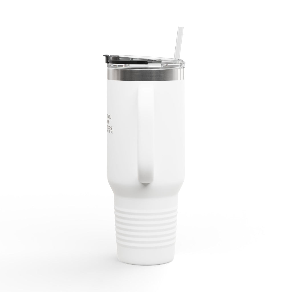 40oz Insulated Travel Mug – Whitetail Heaven Outfitters Logo Tumbler