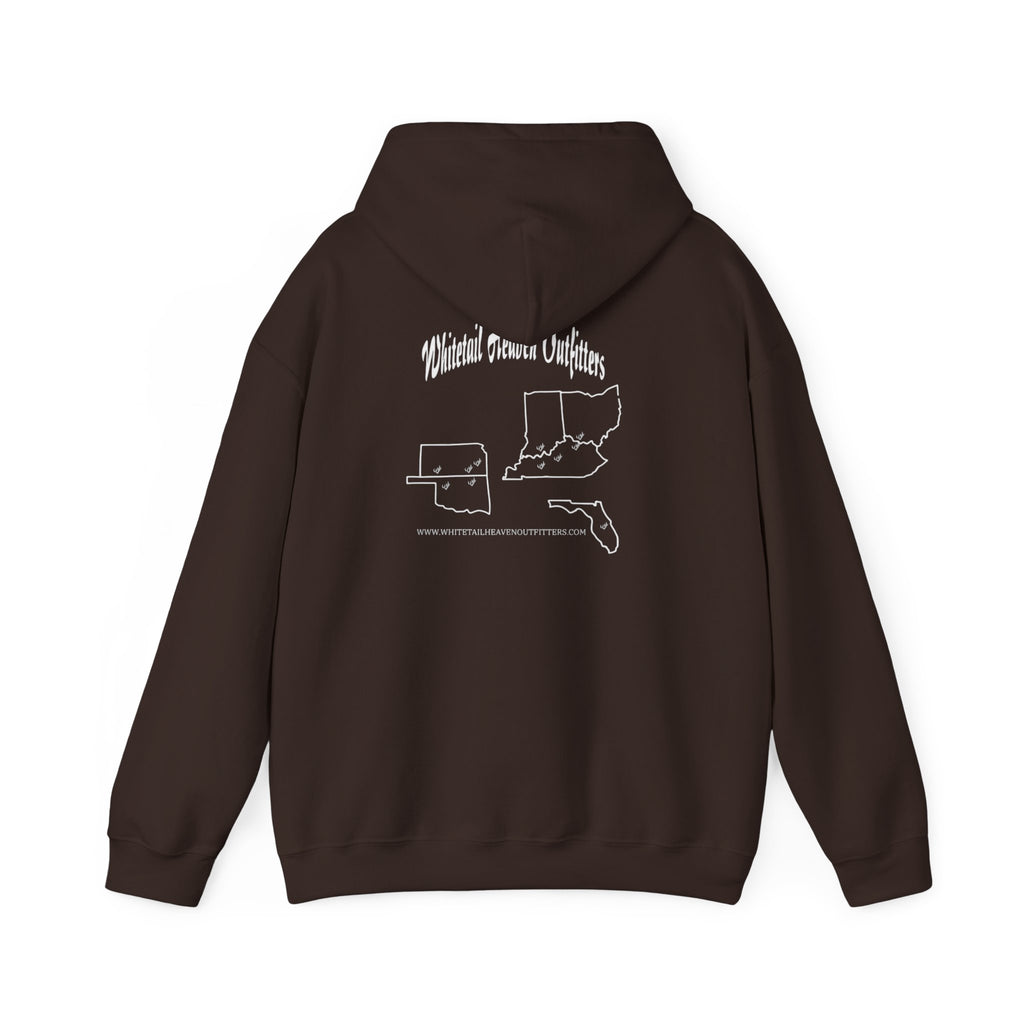 Whitetail Heaven Outfitters Hoodie — Hunting Brand Logo Pullover