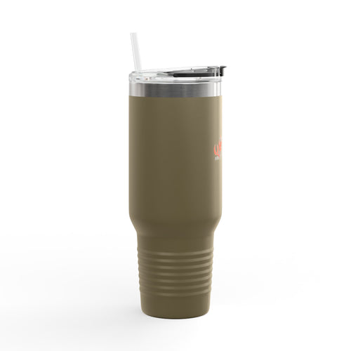 40oz Insulated Travel Mug – Whitetail Heaven Outfitters Logo Tumbler