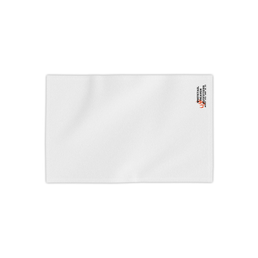 Beach Towel — Minimal Logo White Beach Towel (Small Corner Branding)