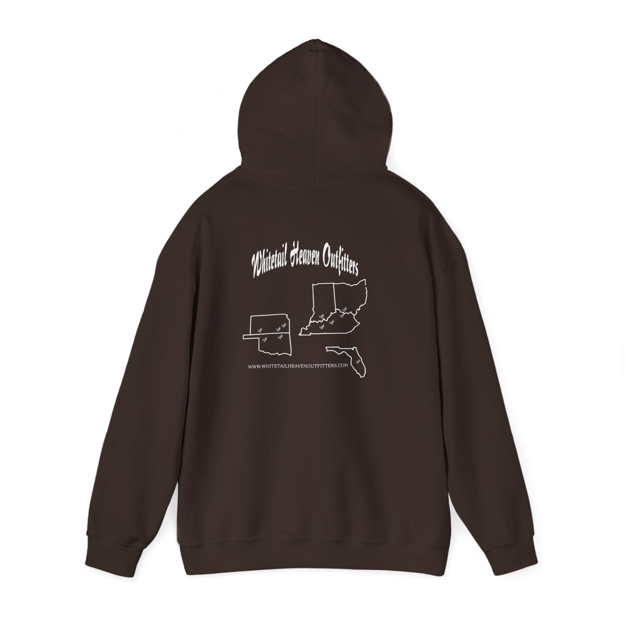 Whitetail Heaven Outfitters Hoodie — Hunting Brand Logo Pullover
