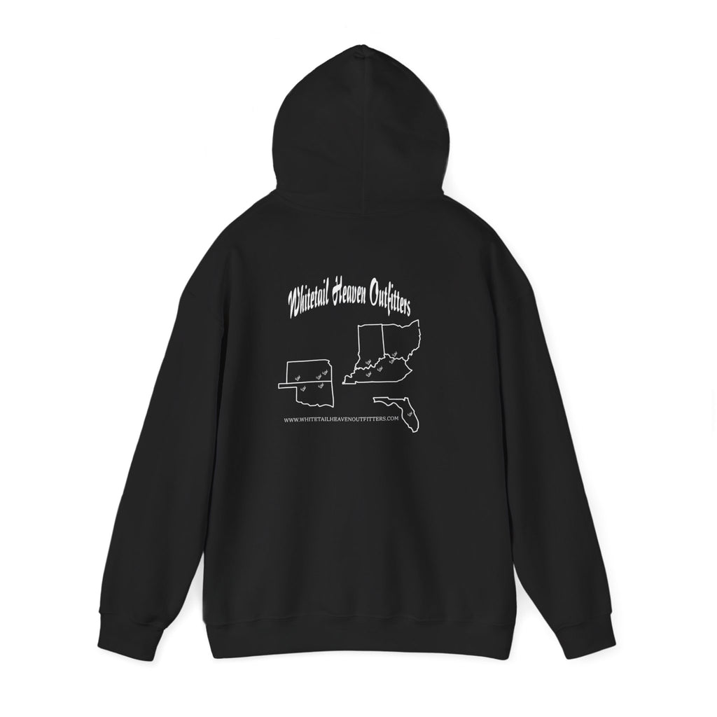 Whitetail Heaven Outfitters Hoodie — Hunting Brand Logo Pullover