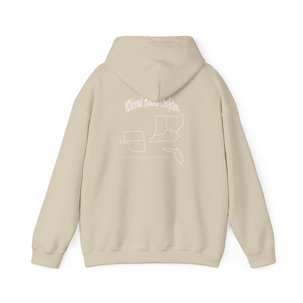 Whitetail Heaven Outfitters Hoodie — Hunting Brand Logo Pullover