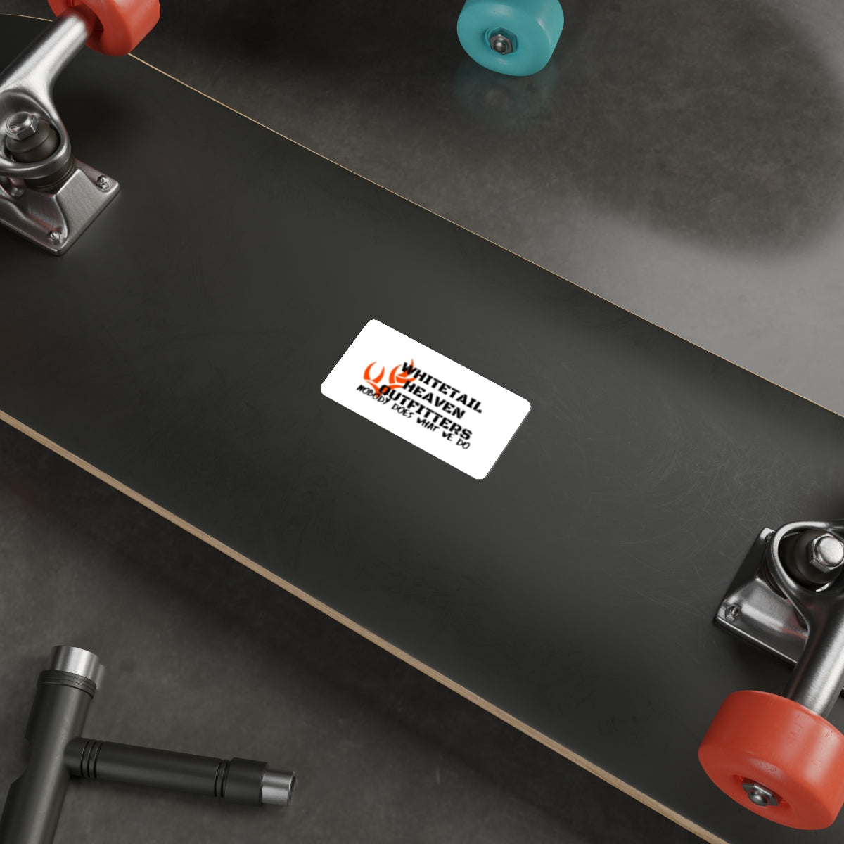 Die-Cut Sticker — Whitetail Heaven Outfitters Logo "Nobody Does What We Do" (Hunting Sticker)