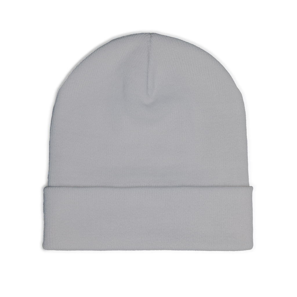 Embroidered "Whiskey River" Knit Beanie - Cozy Winter Hat with Distressed Logo