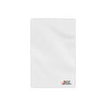 Beach Towel — Minimal Logo White Beach Towel (Small Corner Branding)