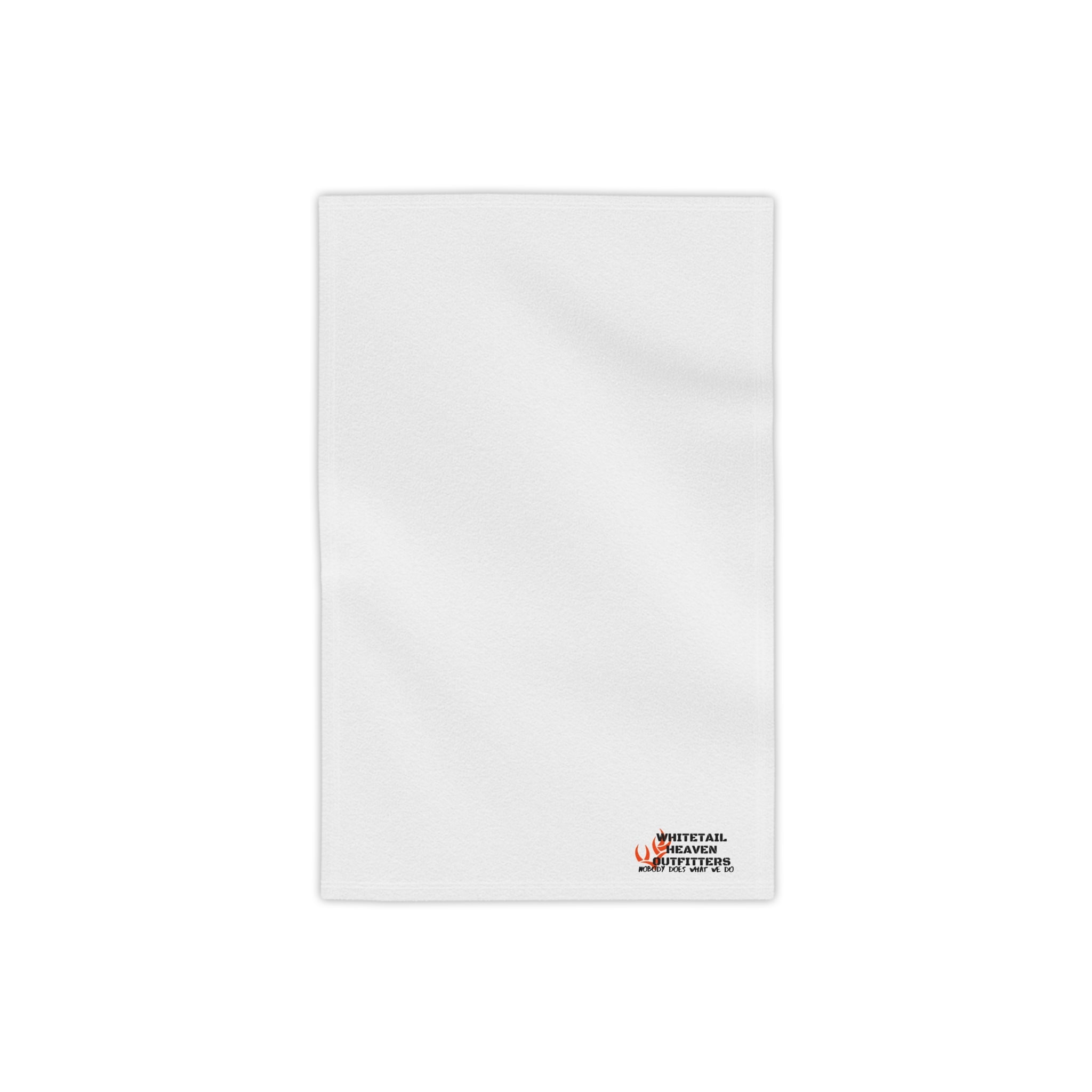 Beach Towel — Minimal Logo White Beach Towel (Small Corner Branding)