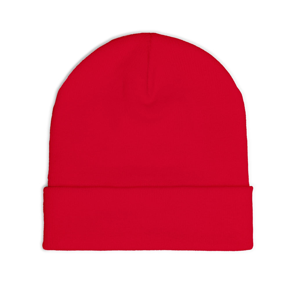 Embroidered "Whiskey River" Knit Beanie - Cozy Winter Hat with Distressed Logo